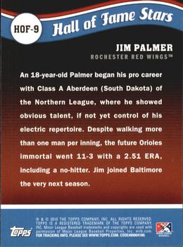 2010 Topps Pro Debut - Hall of Fame Stars #HOF-9 Jim Palmer Back