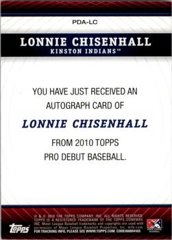 2010 Topps Pro Debut - Prospect Autographs #PDA-LC Lonnie Chisenhall Back