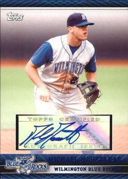 2010 Topps Pro Debut - Prospect Autographs Blue #PDA-MMO Mike Moustakas Front