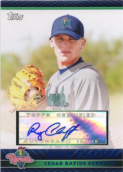 2010 Topps Pro Debut - Prospect Autographs Blue #PDA-RC Ryan Chaffee Front
