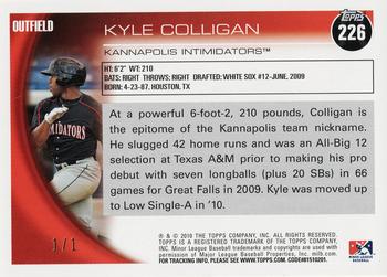 2010 Topps Pro Debut - Red #226 Kyle Colligan Back