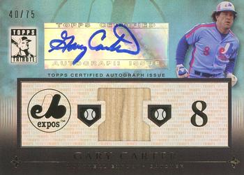 2010 Topps Tribute - Autograph Relics Blue #TAR-GC Gary Carter Front