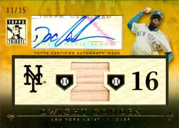 2010 Topps Tribute - Autograph Relics Gold #TAR-DGO3 Dwight Gooden Front