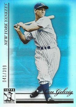 2010 Topps Tribute - Blue #18 Lou Gehrig Front
