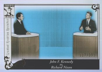 2010 Topps Tribute - Blue #GR-95 John F. Kennedy vs. Richard Nixon Front