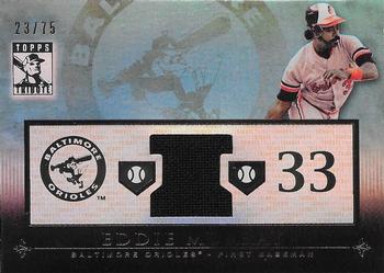 2010 Topps Tribute - Relics Blue #TR-EMU Eddie Murray Front