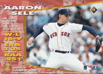 1995 Sportflix UC3 #16 Aaron Sele Back