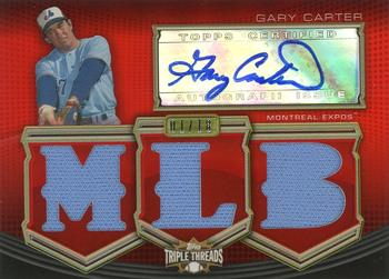2010 Topps Triple Threads - Autograph MLB Die Cut Relics #TTAR-GC Gary Carter Front