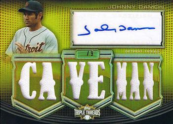 2010 Topps Triple Threads - Autograph Relics Gold #TTAR-140 Johnny Damon Front