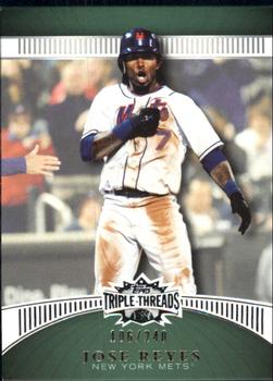 2010 Topps Triple Threads - Emerald #11 Jose Reyes Front