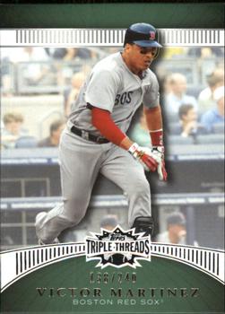 2010 Topps Triple Threads - Emerald #34 Victor Martinez Front