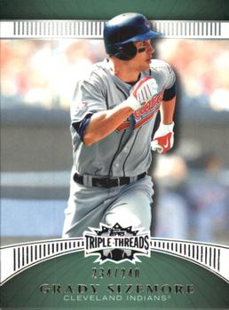 2010 Topps Triple Threads - Emerald #76 Grady Sizemore Front