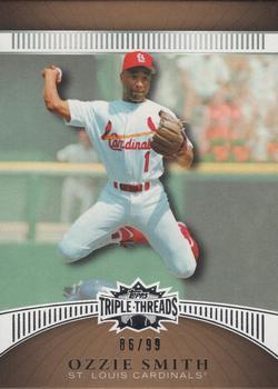 2010 Topps Triple Threads - Gold #27 Ozzie Smith Front