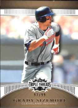 2010 Topps Triple Threads - Gold #76 Grady Sizemore Front