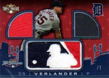 2010 Topps Triple Threads - Logoman Patches #LM-47 Justin Verlander Front