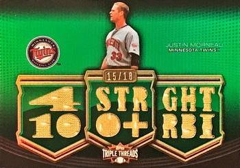 2010 Topps Triple Threads - Relics Emerald #TTR-116 Justin Morneau Front