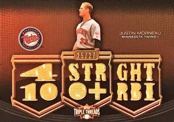 2010 Topps Triple Threads - Relics Sepia #TTR-116 Justin Morneau Front