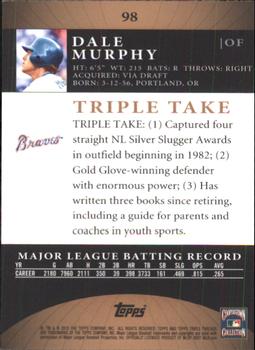 2010 Topps Triple Threads - Sepia #98 Dale Murphy Back
