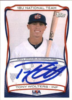 2010 Topps USA Baseball - Autographs #A-20 Tony Wolters Front