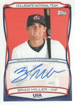 2010 Topps USA Baseball - Autographs #A-33 Brad Miller Front