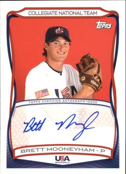2010 Topps USA Baseball - Autographs #A-34 Brett Mooneyham Front