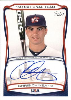 2010 Topps USA Baseball - Autographs #A-TBD7 Chris Chinea Front