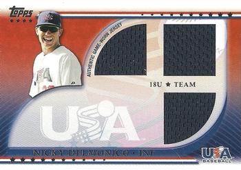 2010 Topps USA Baseball - Triple Jerseys #USAR-ND Nicky Delmonico Front
