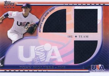 2010 Topps USA Baseball - Triple Jerseys #USAR-TW Tony Wolters Front