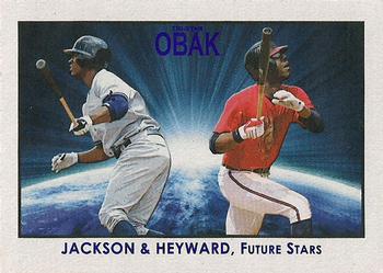 2010 TriStar Obak #99 Jason Heyward / Austin Jackson Front