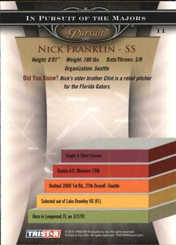 2010 TriStar Pursuit #11 Nick Franklin Back