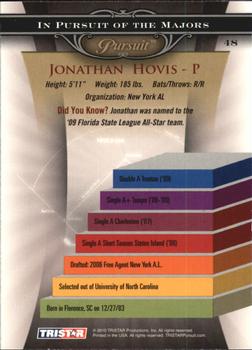 2010 TriStar Pursuit #48 Jonathan Hovis Back