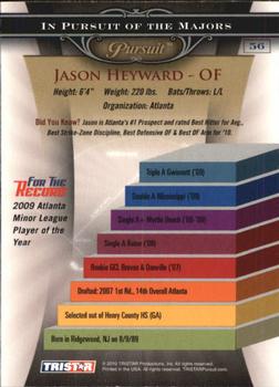 2010 TriStar Pursuit #56b Jason Heyward Back