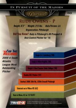 2010 TriStar Pursuit #60 Rudy Owens Back