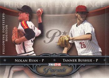 2010 TriStar Pursuit #67 Nolan Ryan / Tanner Bushue Front