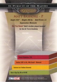 2010 TriStar Pursuit #100 Matt Bashore Back