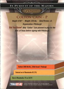 2010 TriStar Pursuit #121 Colton Cain Back
