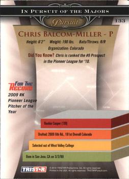 2010 TriStar Pursuit #133 Chris Balcom-Miller Back