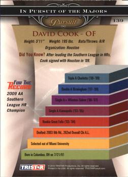 2010 TriStar Pursuit #139 David Cook Back