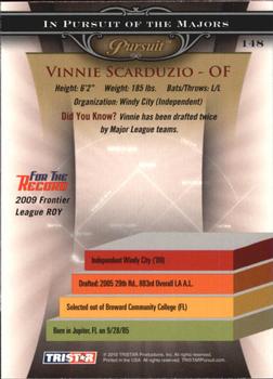 2010 TriStar Pursuit #148 Vinnie Scarduzio Back