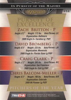 2010 TriStar Pursuit #154 Zach Britton / David Bromberg / Craig Clark / Chris Balcom-Miller Back