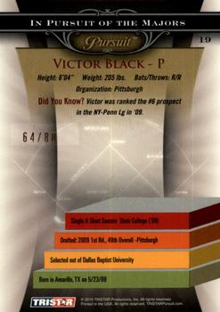 2010 TriStar Pursuit - Autographs #19 Victor Black Back