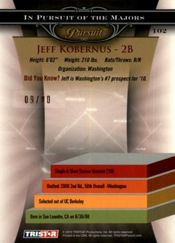 2010 TriStar Pursuit - Autographs #102 Jeff Kobernus Back