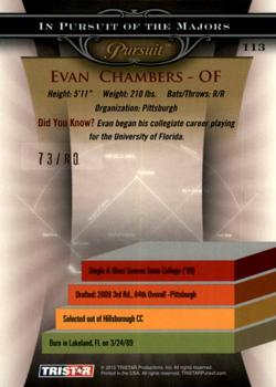 2010 TriStar Pursuit - Autographs #113 Evan Chambers Back