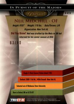 2010 TriStar Pursuit - Autographs #123 Neil Medchill Back