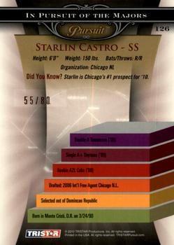 2010 TriStar Pursuit - Autographs #126 Starlin Castro Back