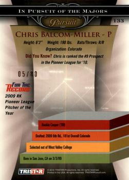 2010 TriStar Pursuit - Autographs #133 Chris Balcom-Miller Back