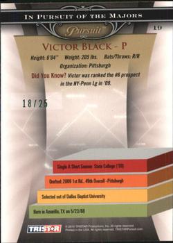 2010 TriStar Pursuit - Green #19 Victor Black Back