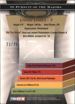 2010 TriStar Pursuit - Green #44 Jiwan James Back