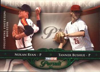 2010 TriStar Pursuit - Green #67 Nolan Ryan / Tanner Bushue Front