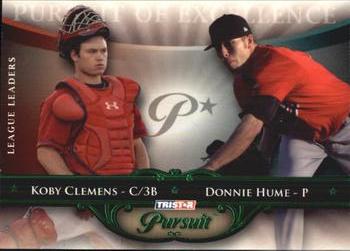 2010 TriStar Pursuit - Green #70 Koby Clemens / Donnie Hume Front